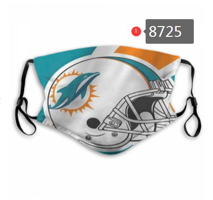 NFL 2020 Miami Dolphins Dust mask with filter